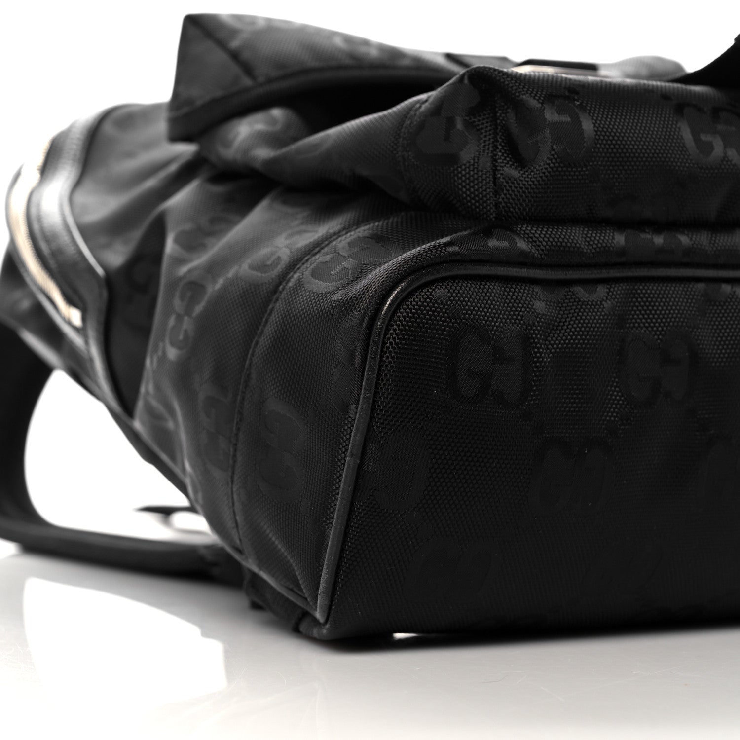 Gucci Econyl Nylon Monogram Off The Grid Backpack Black 10 of 11