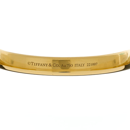 Tiffany 18K Yellow Gold Tiffany Lock Bangle Bracelet 3 of 6