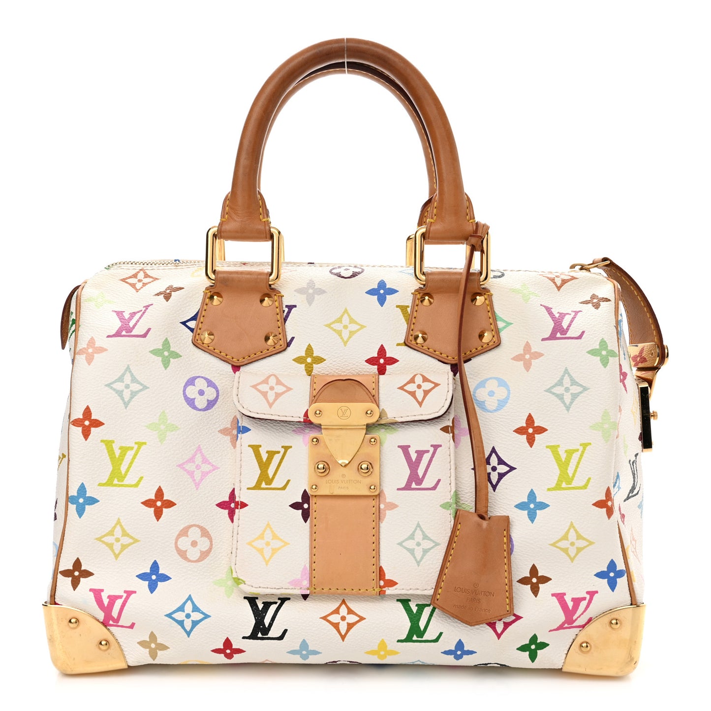 Monogram Multicolor Speedy 30 White