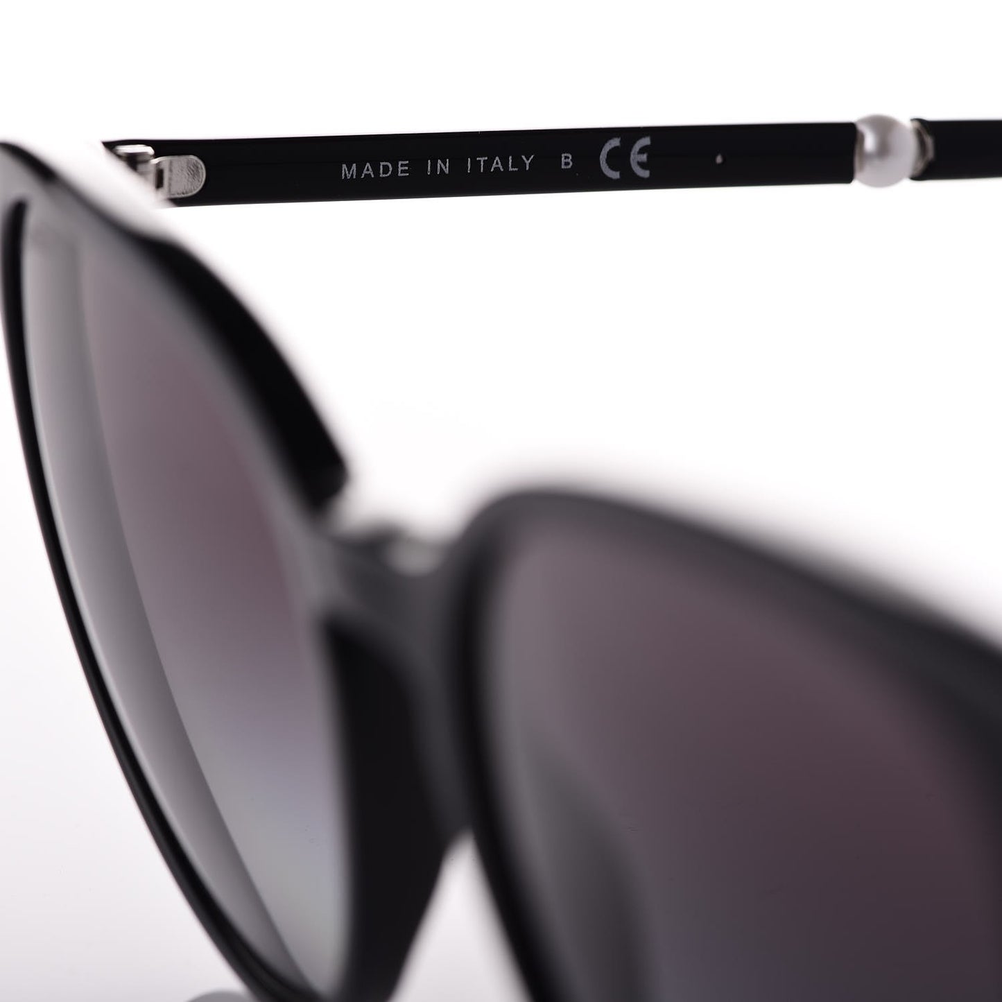 Acetate Butterfly Pearl Sunglasses 5394 Black