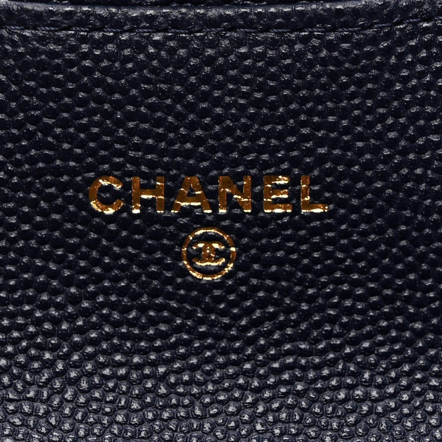 Chanel Caviar Quilted Flap Card Holder Wallet Navy Blue 6 of 8