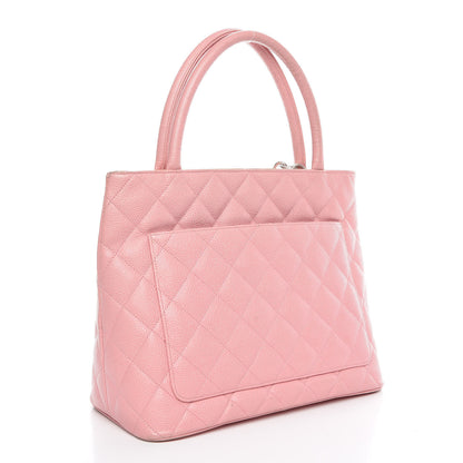 Chanel Caviar Quilted Medallion Tote Light Pink 3 of 20