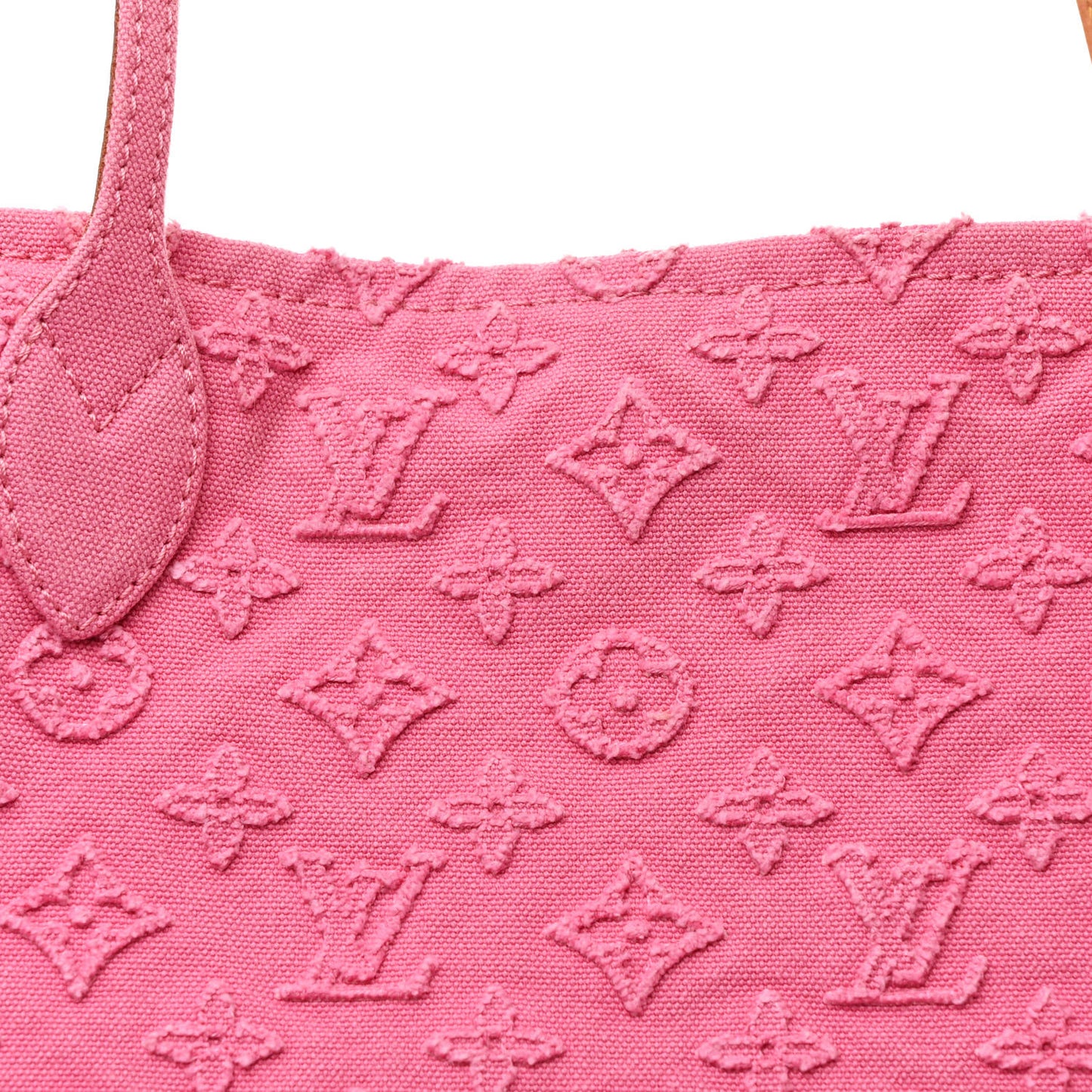 Monogram Denim Neverfull MM Rose