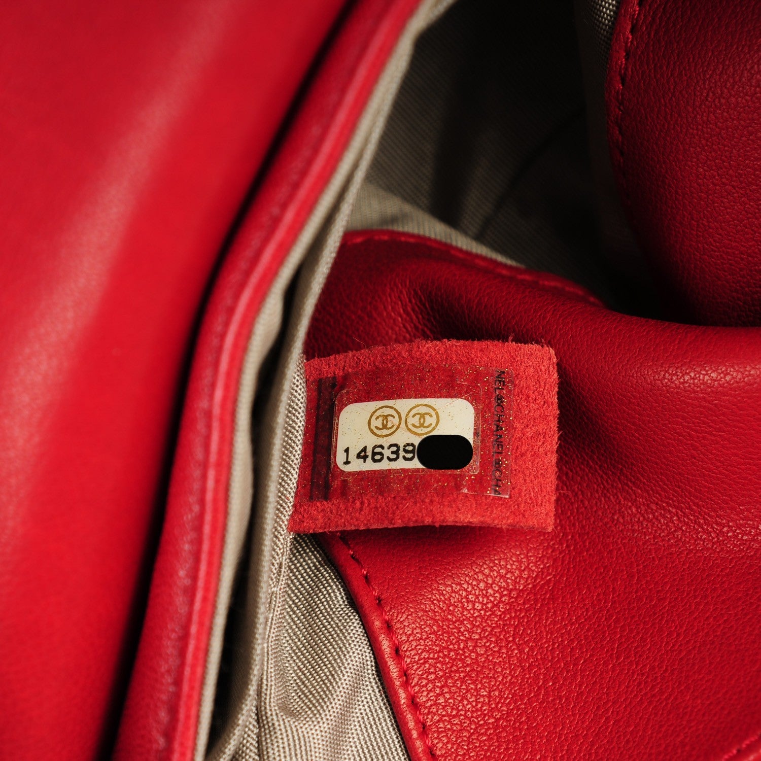 Chanel Lambskin Half Moon Wallet On Chain WOC Red 8 of 9