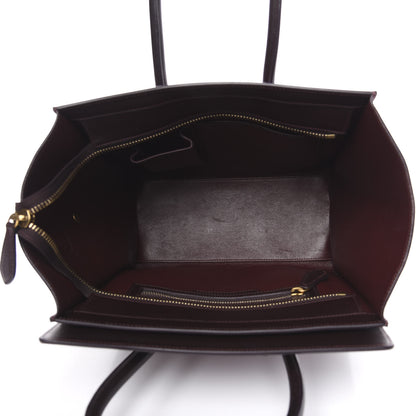 Celine Satin Calfskin Mini Tri-Color Luggage Purple Orchid 4 of 14