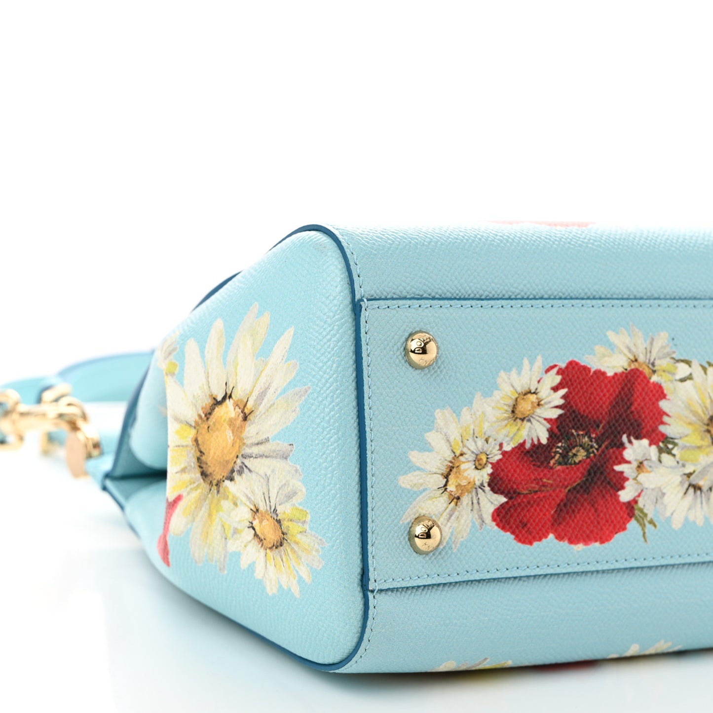 Dauphine St.Giap Papaveri Print Medium Miss Sicily Satchel Celeste