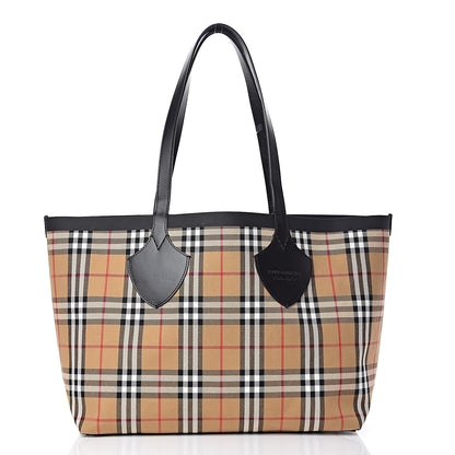 Burberry Vintage Check Medium The Giant Reversible Tote Antique Yellow Bright Red 4 of 18