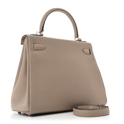 Hermes Togo Kelly Retourne 28 Gris Tourterelle 3 of 11
