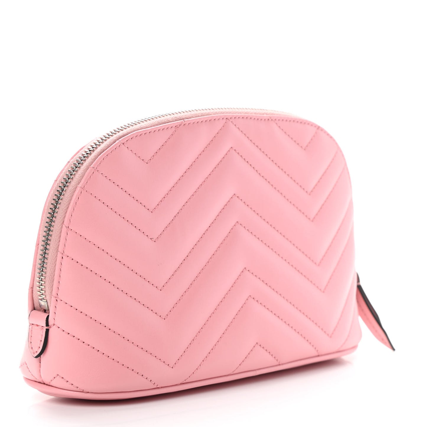Calfskin Matelasse Large GG Marmont Pouch Cosmetic Case Wild Rose