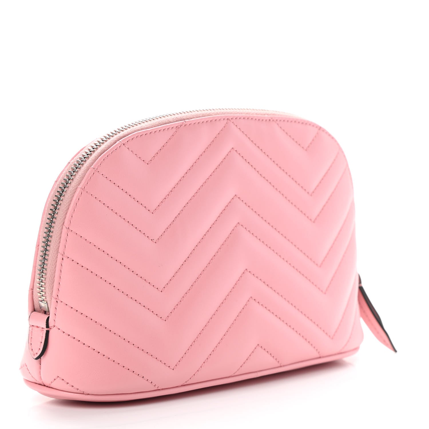 Gucci Calfskin Matelasse Large GG Marmont Pouch Cosmetic Case Wild Rose 3 of 9