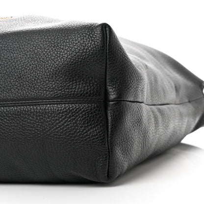 Burberry Grainy Calfskin Medium Cale Hobo Black 10 of 15