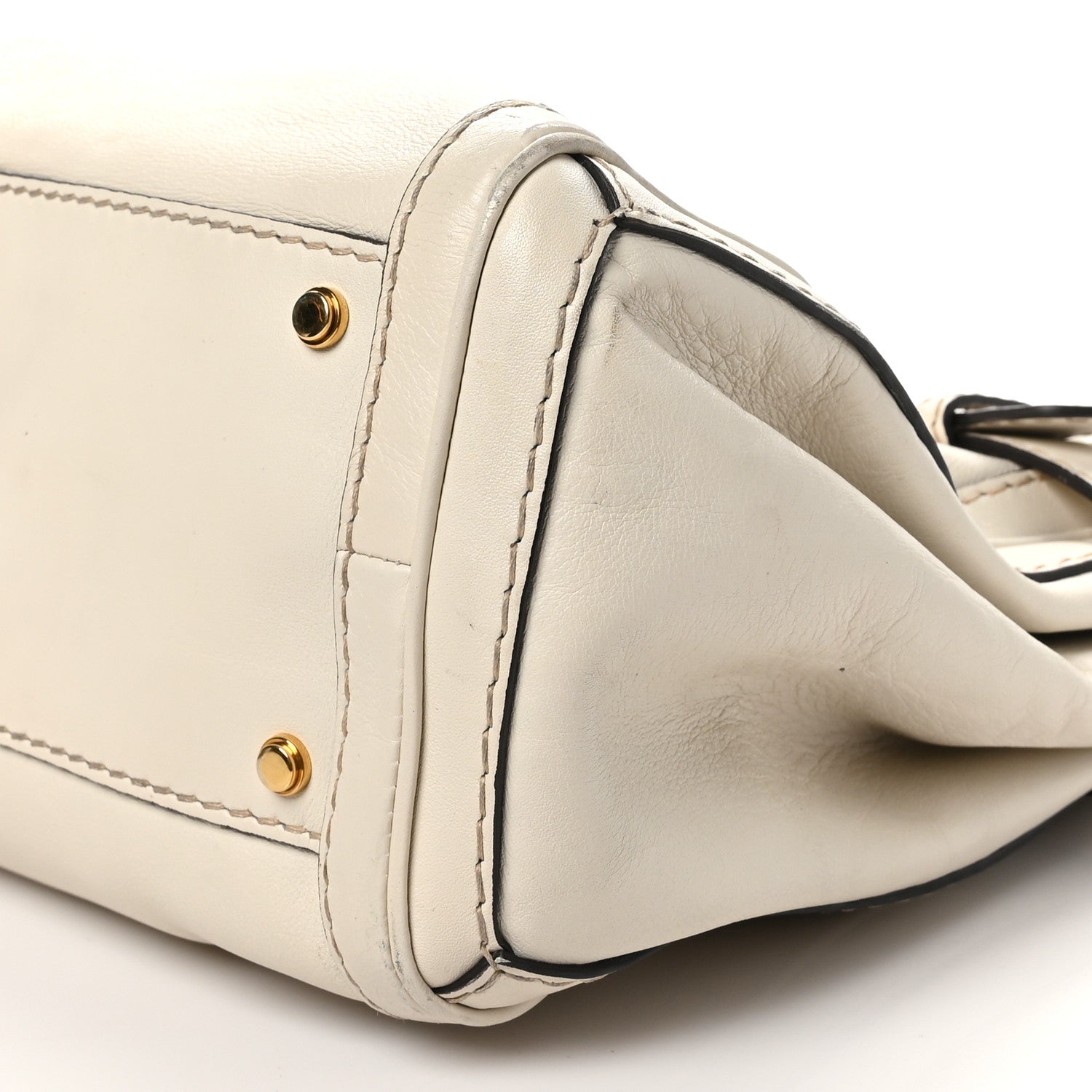 Gucci Calfskin Medium GG Running Tote White 10 of 11