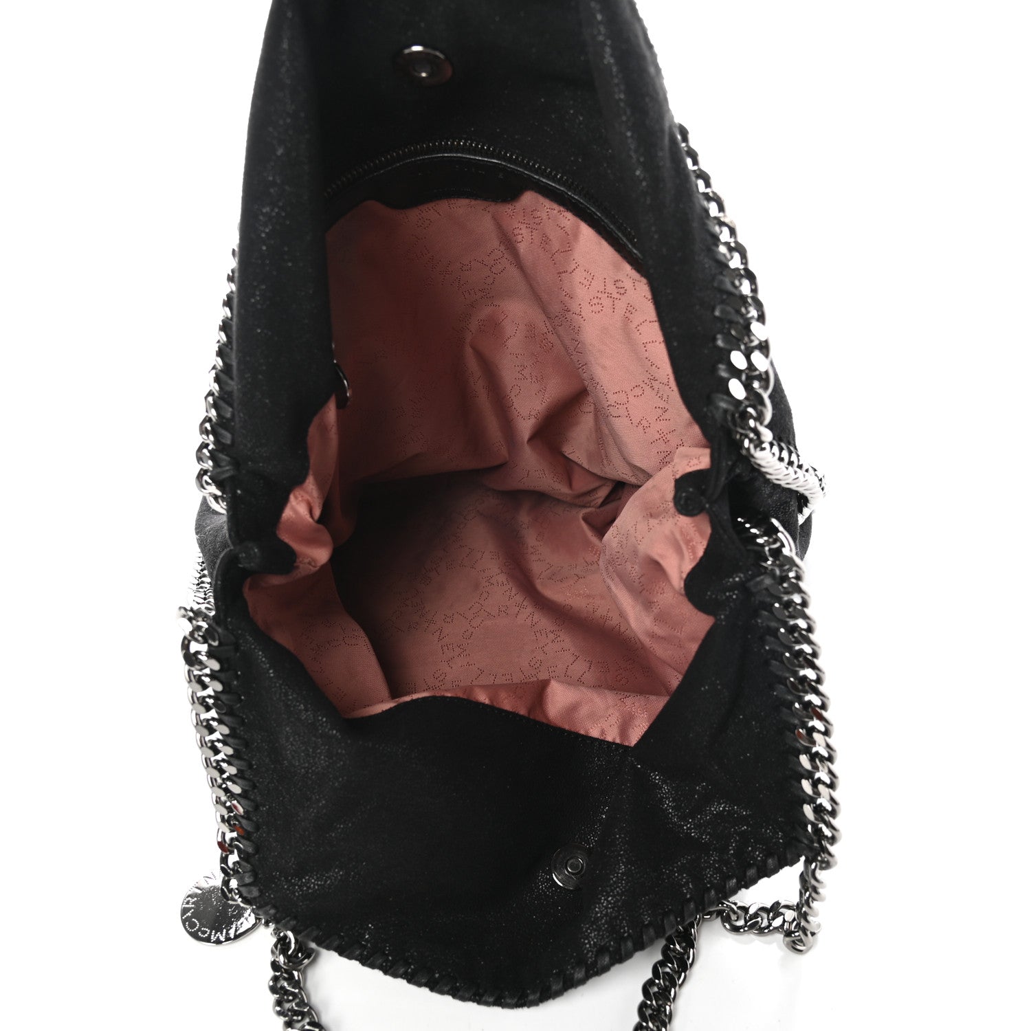 Stella McCartney Shaggy Deer Falabella Fold Over Tote Black 10 of 17