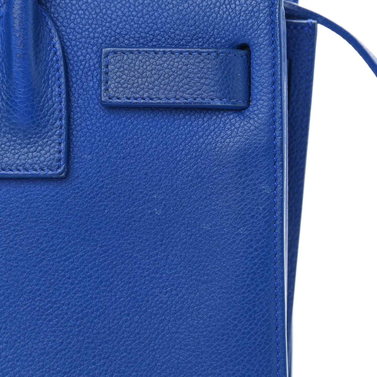 Saint Laurent Grained Calfskin Baby Sac De Jour Royal Blue 17 of 20