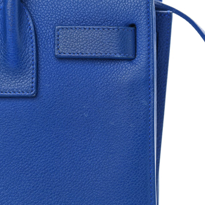 Saint Laurent Grained Calfskin Baby Sac De Jour Royal Blue 17 of 20