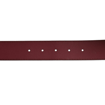 Gucci GG Supreme Monogram Blooms Moon Calfskin Interlocking G 37mm Belt 105 42 Beige Ebony Multicolor Dry Rose 5 of 5