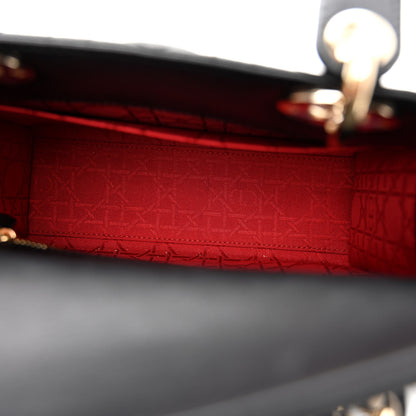 Christian Dior Lambskin Cannage Small My ABCDior Lady Dior Black 4 of 9