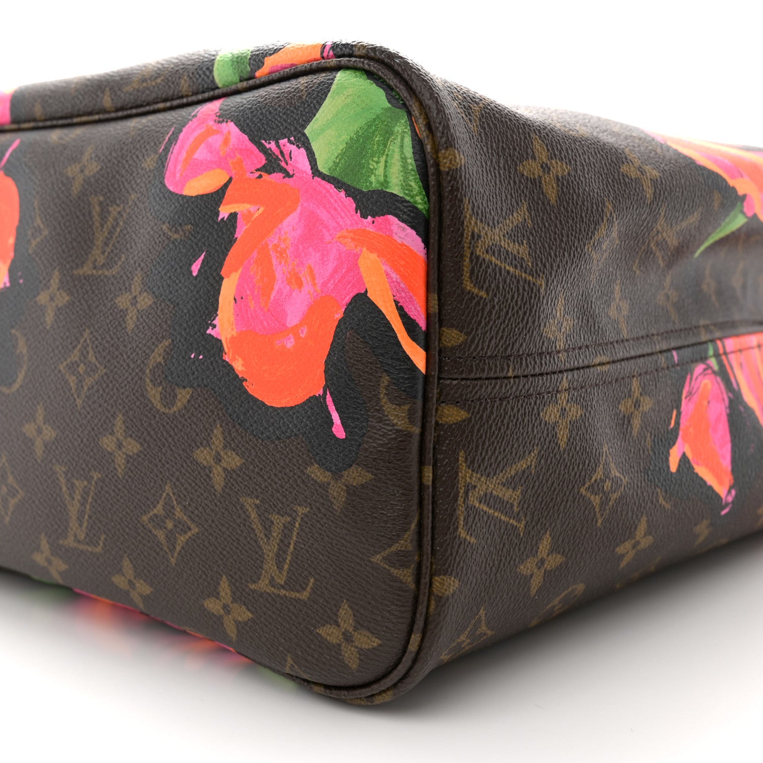 Louis Vuitton Monogram Roses Neverfull MM 9 of 9