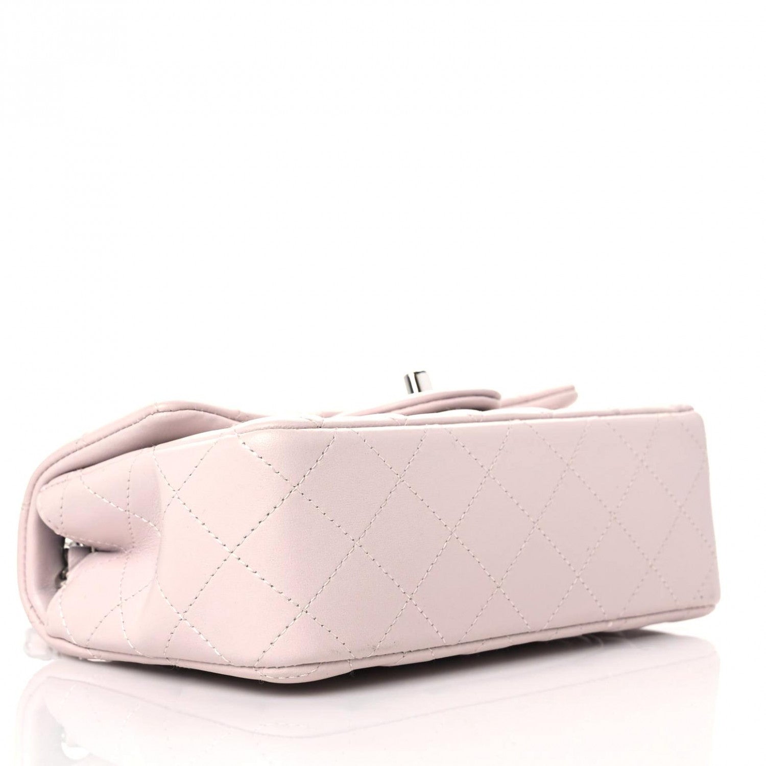 Chanel Lambskin Quilted Mini Rectangular Flap Light Purple 4 of 11