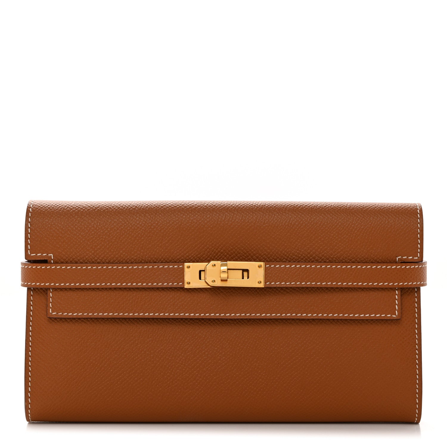 Hermes Epsom Kelly Longue Wallet Gold 1 of 10