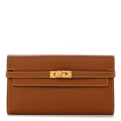 Hermes Epsom Kelly Longue Wallet Gold 1 of 10