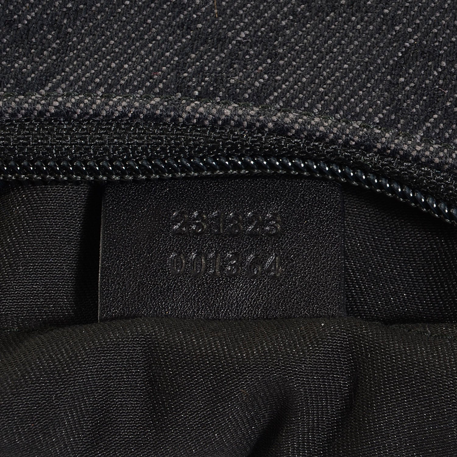 Gucci Denim Monogram Half Moon Hobo Black 7 of 7