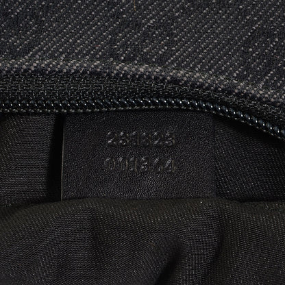 Gucci Denim Monogram Half Moon Hobo Black 7 of 7
