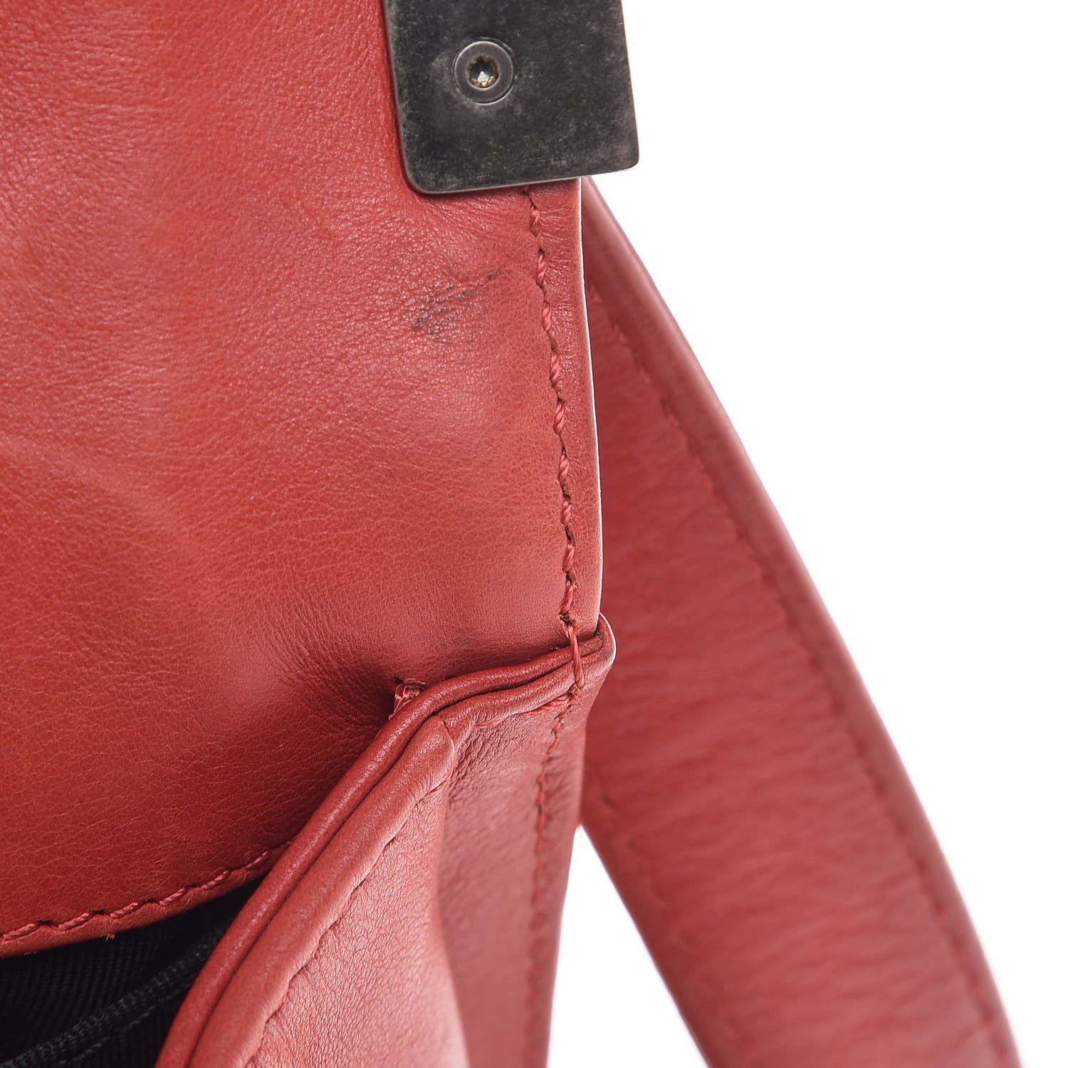 Chanel Calfskin Quilted Medium Boy Flap Red 8 of 19