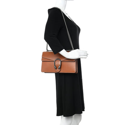 Gucci Calfskin Small Dionysus Shoulder Bag Harness Brown 2 of 12