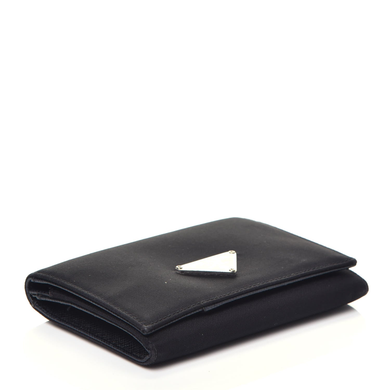 Prada Tessuto Nylon Card Holder Black 4 of 8