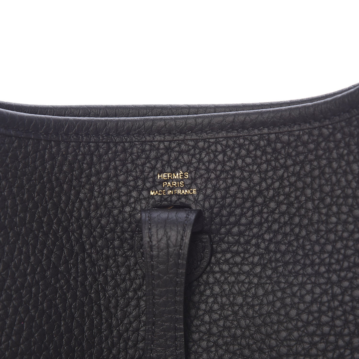 Hermes Taurillon Clemence Evelyne TPM Black 8 of 11