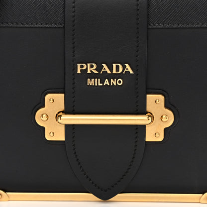 Prada City Calf Saffiano Cahier Bag Black 7 of 9