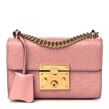 Gucci Guccissima Small Padlock Shoulder Bag Rose Baby Candy 1 of 11