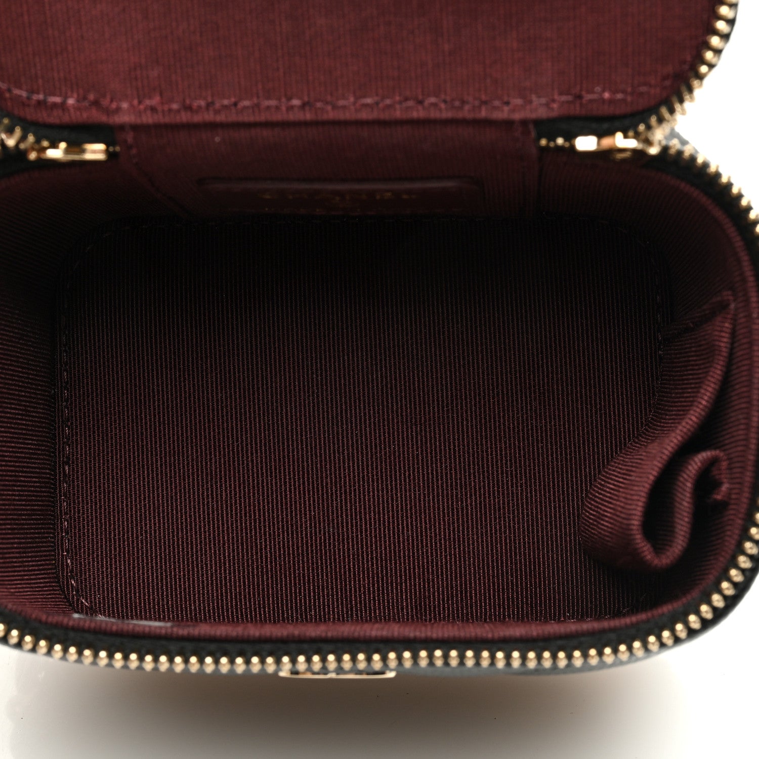 Chanel Caviar Quilted Mini Vanity Case With Chain Black 5 of 11