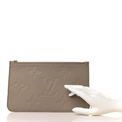 Louis Vuitton Empreinte Monogram Giant Neverfull MM Pochette Tourterelle 2 of 5