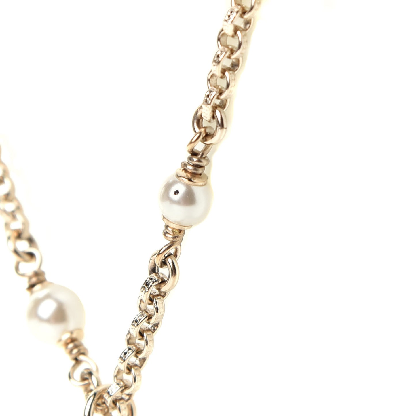 Pearl CC Bracelet Gold