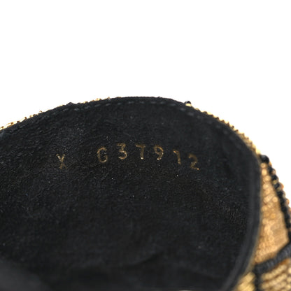 Chanel Pearl Embroidery CC Mules 37.5 Gold Black 8 of 9