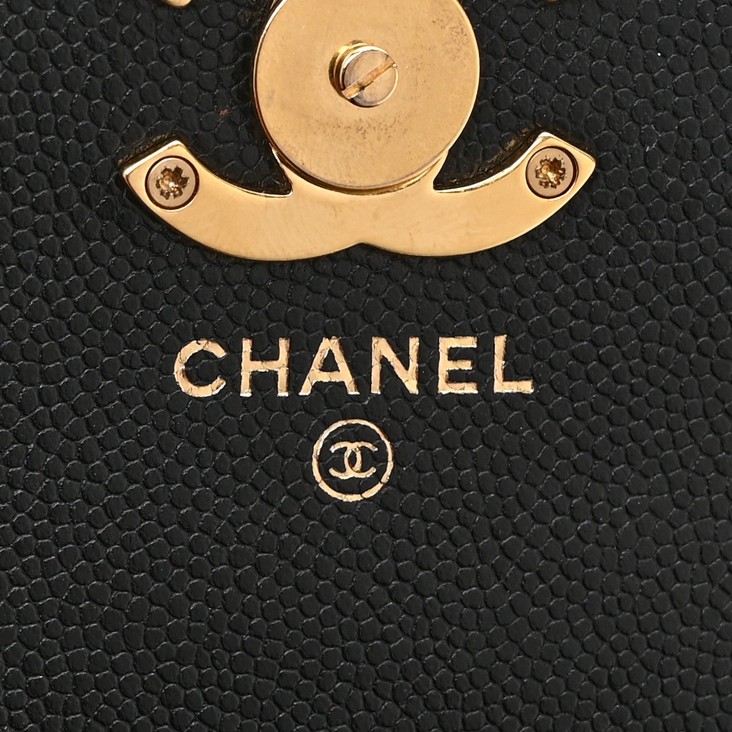 Chanel Caviar Quilted Coco First Clutch With Chain Black 6 of 11