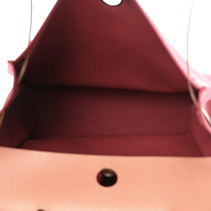 Hermes Vache Hunter Toile Herbag Zip 39 MM Rubis Natural 6 of 22