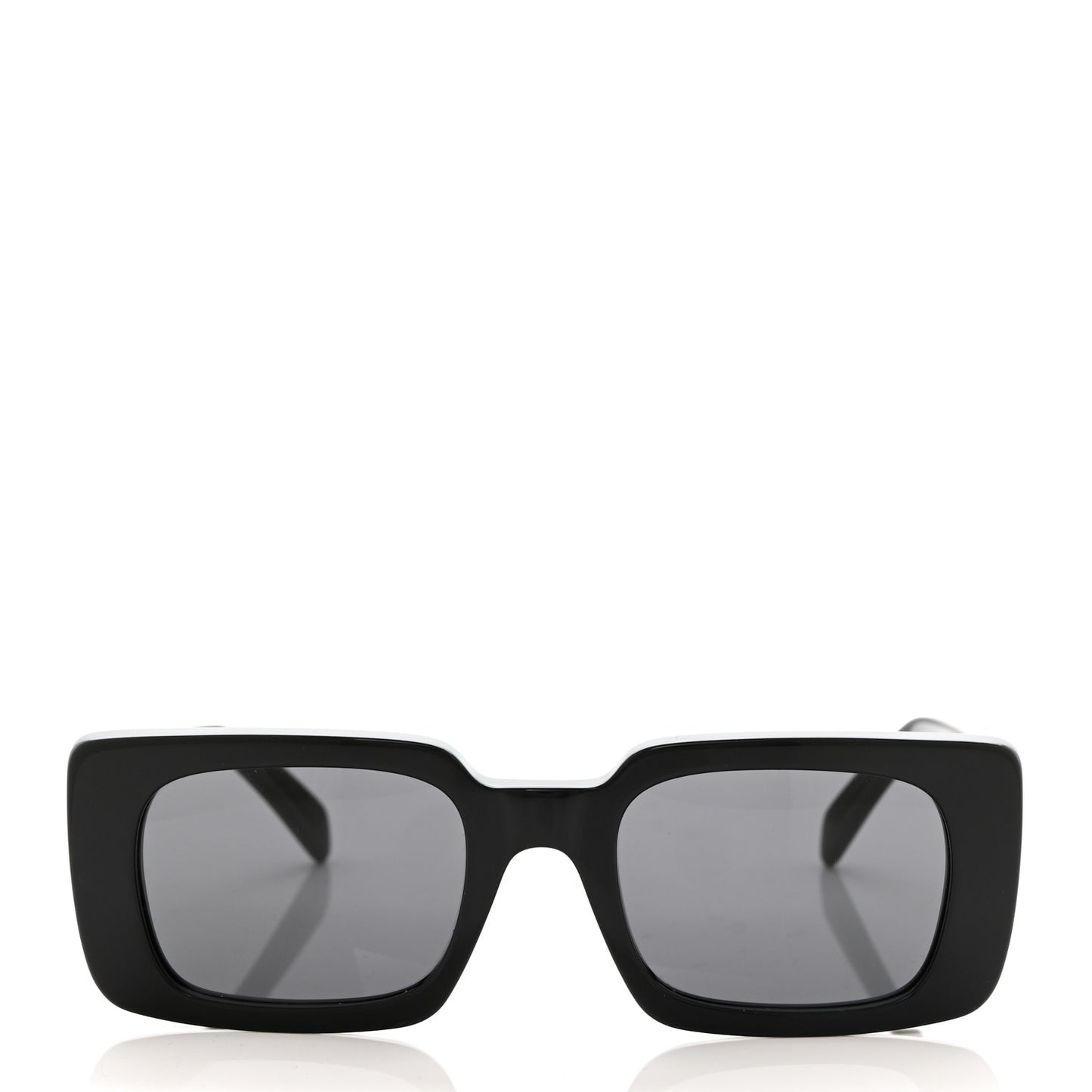 Acetate Rectangular Sunglasses CL40213I Black