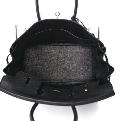 Hermes Togo Birkin 25 Black 7 of 34