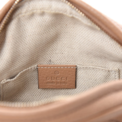 Gucci Pebbled Calfskin Mini Soho Chain Bag Camelia 9 of 11