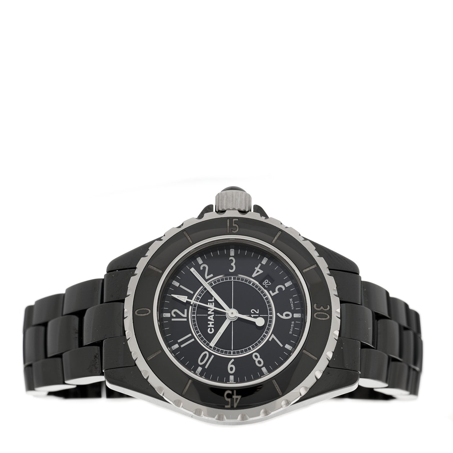 Chanel Stainless Steel Ceramic 33mm J12 Quartz Watch Black 2 of 5
