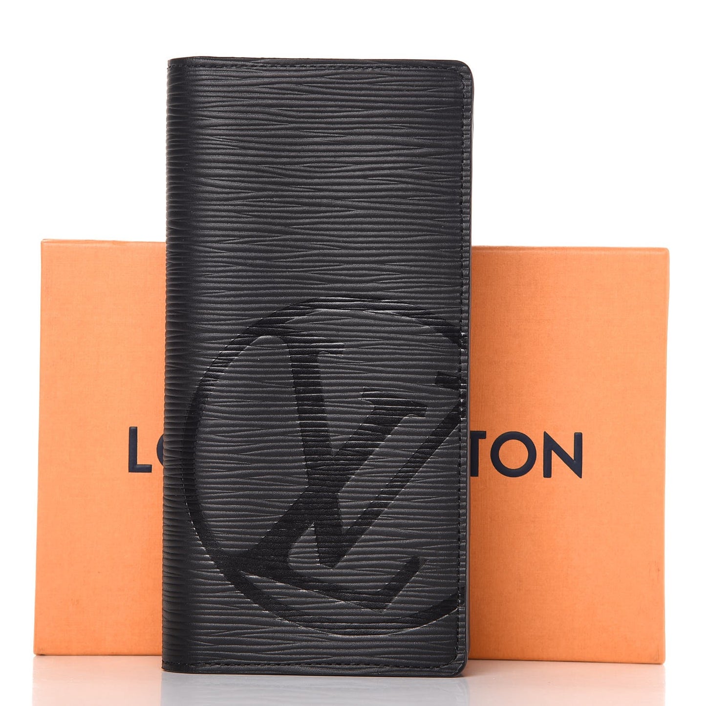 Epi LV Circle Brazza Wallet Black