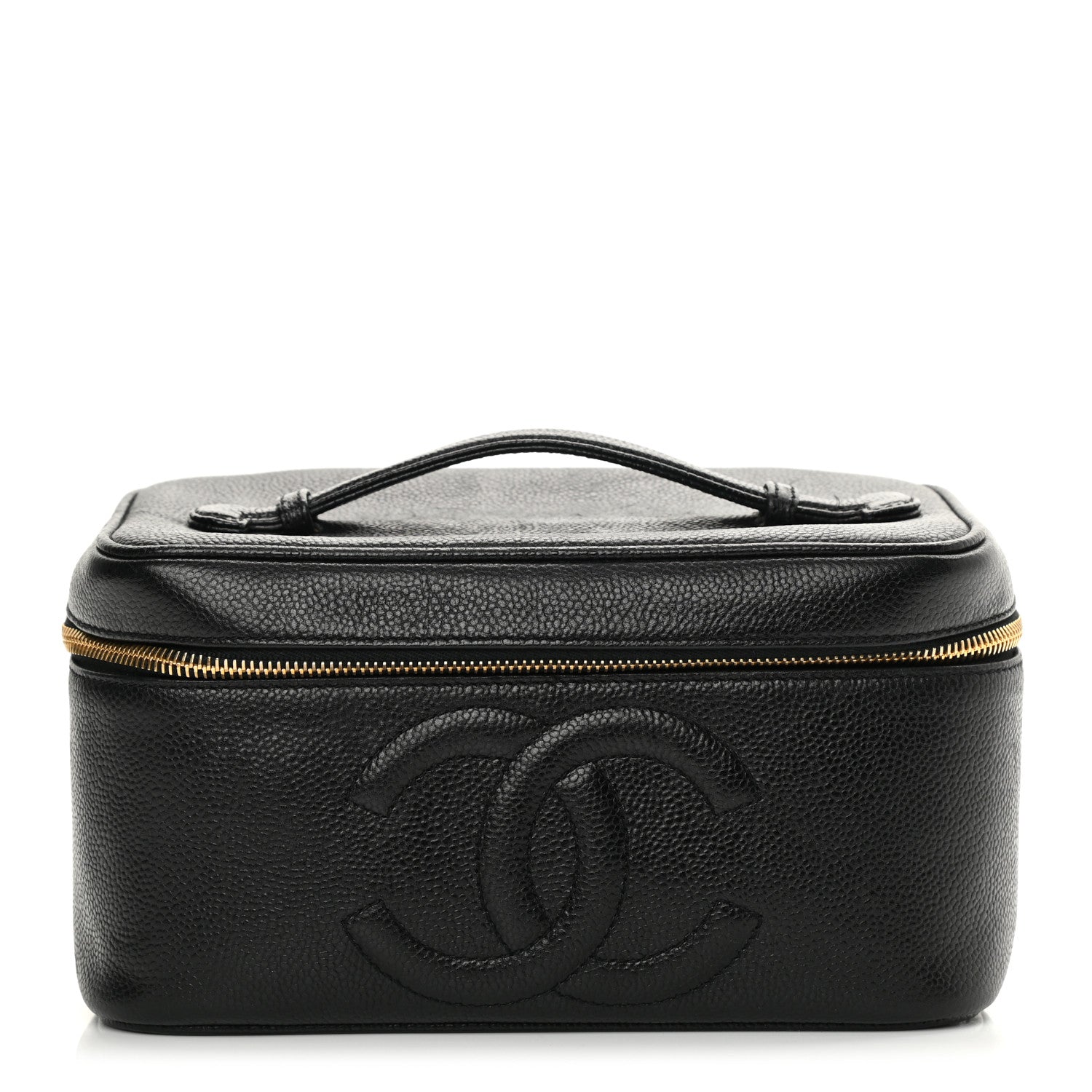 Chanel Caviar CC Vanity Cosmetic Case Black 1 of 8