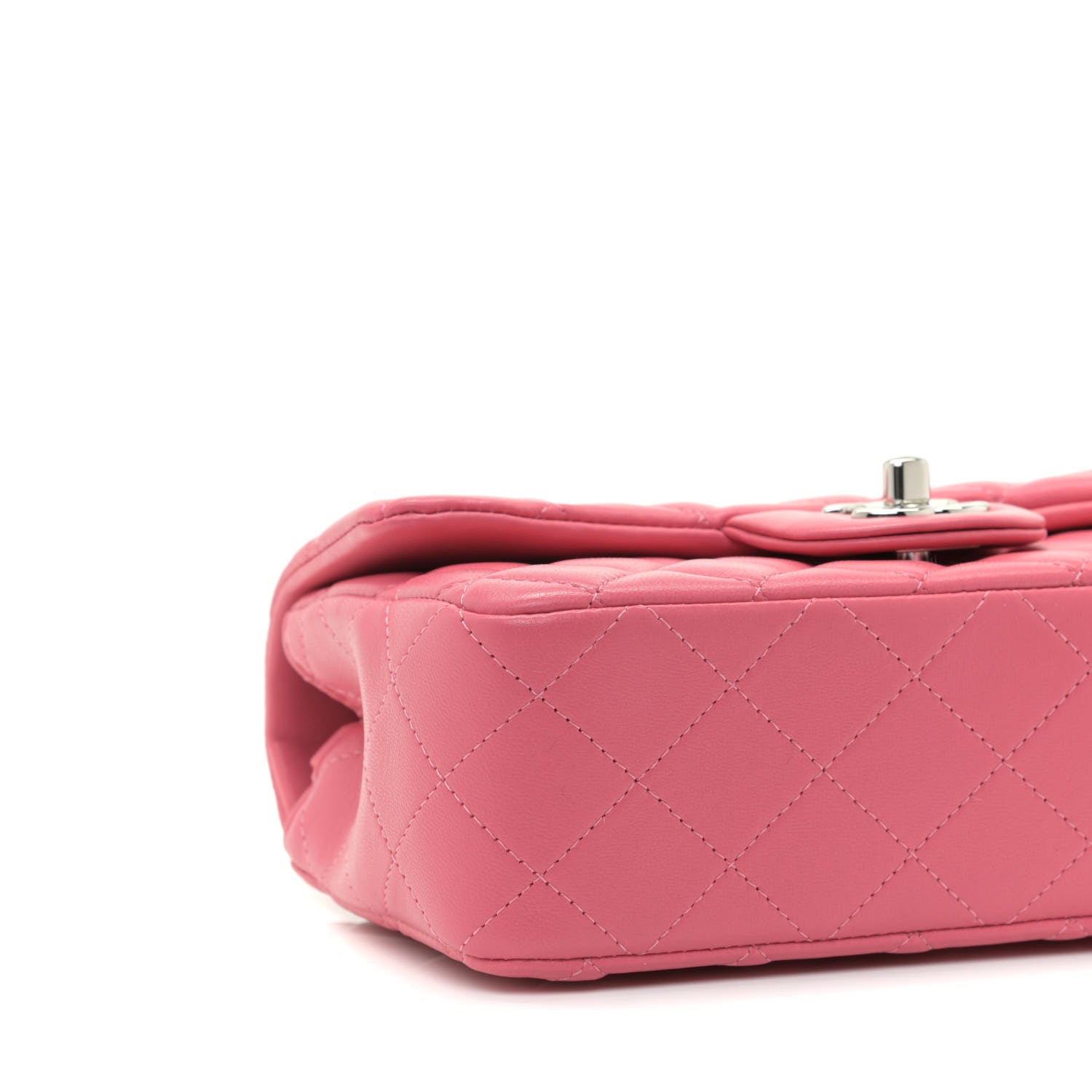Chanel Lambskin Quilted Mini Rectangular Flap Pink 5 of 11