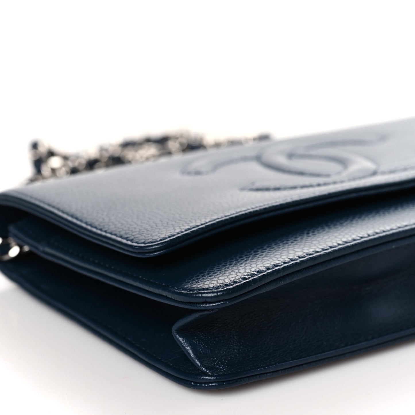 Caviar Timeless CC Wallet on Chain WOC Navy Blue