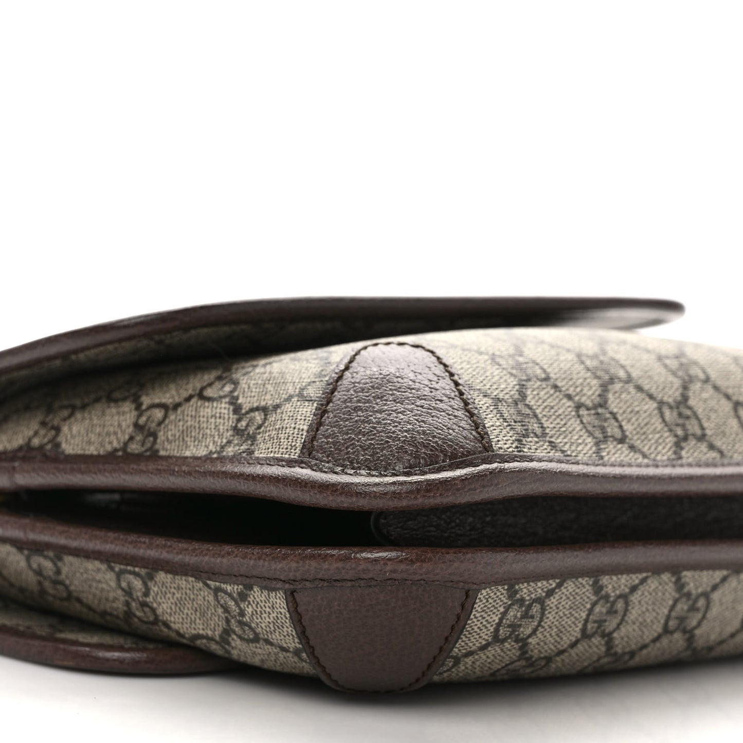GG Supreme Monogram Web Small Neo Vintage Double Flap Messenger Bag Beige New Acero