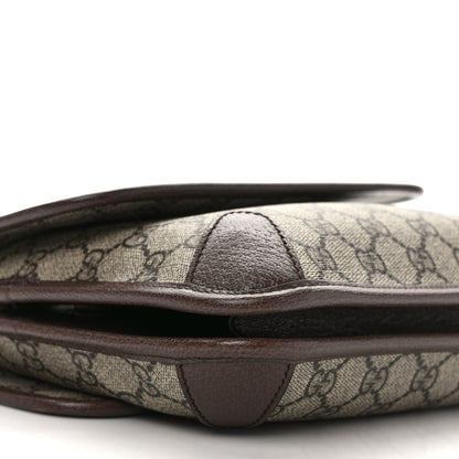 Gucci GG Supreme Monogram Web Small Neo Vintage Double Flap Messenger Bag Beige New Acero 6 of 8