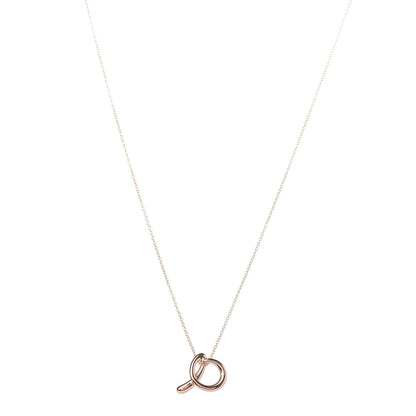 Tiffany 18K Yellow Gold Elsa Peretti Letter "A" Pendant Necklace 1 of 6